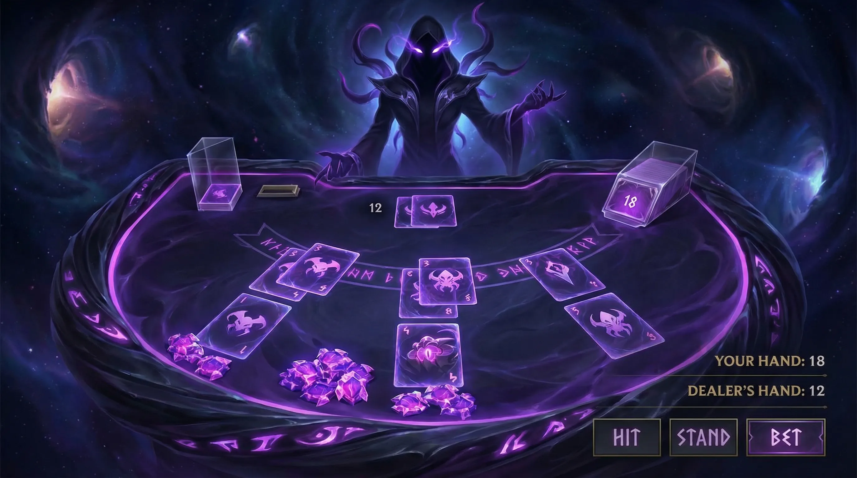 Mesa de Blackjack do Vazio onabet entrar